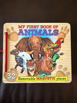 Retired Melissa & Doug Wood My First Animal Book