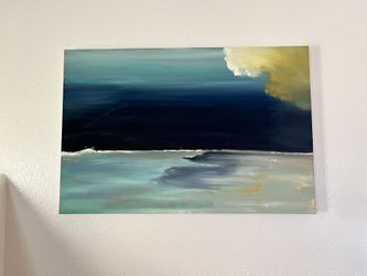 Abstract Painting Of Ocean 
