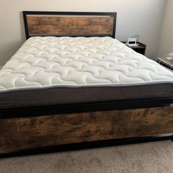 FREE QUEEN SIZE BED FRAME AND MATTRESS 