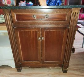Kitchen Island/Night Stand Table (Marble Top)