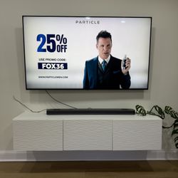 Coastal TV Stand With Storage