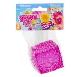 Sugar Swaps Ice Cubes Pink Squishy Squeeze Toy Cube
