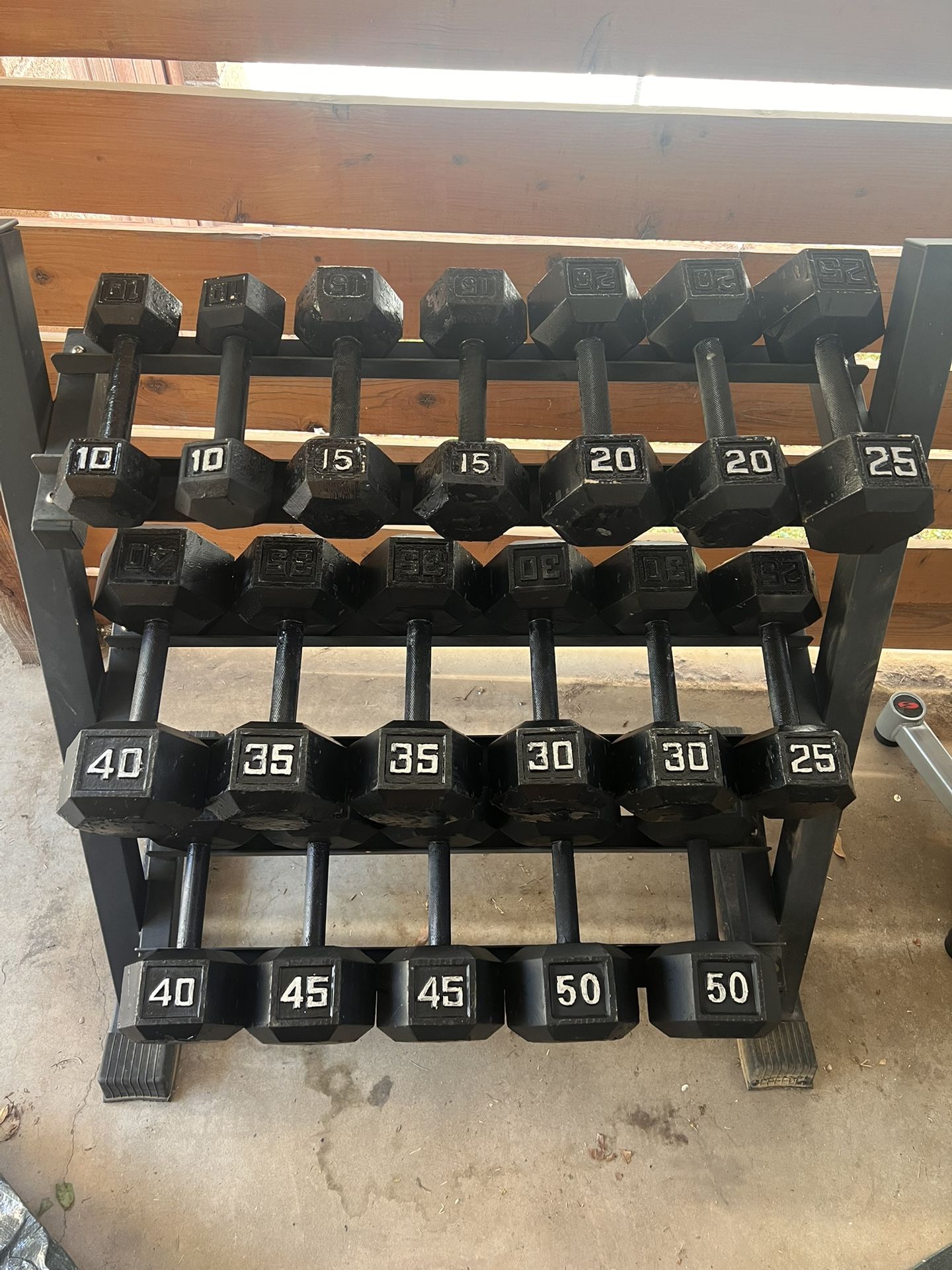 10-50 Dumbbell Set With Stand