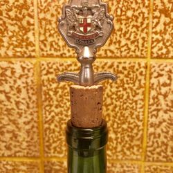 Vintage London England Domine Dirige Nos Cork wine stopper