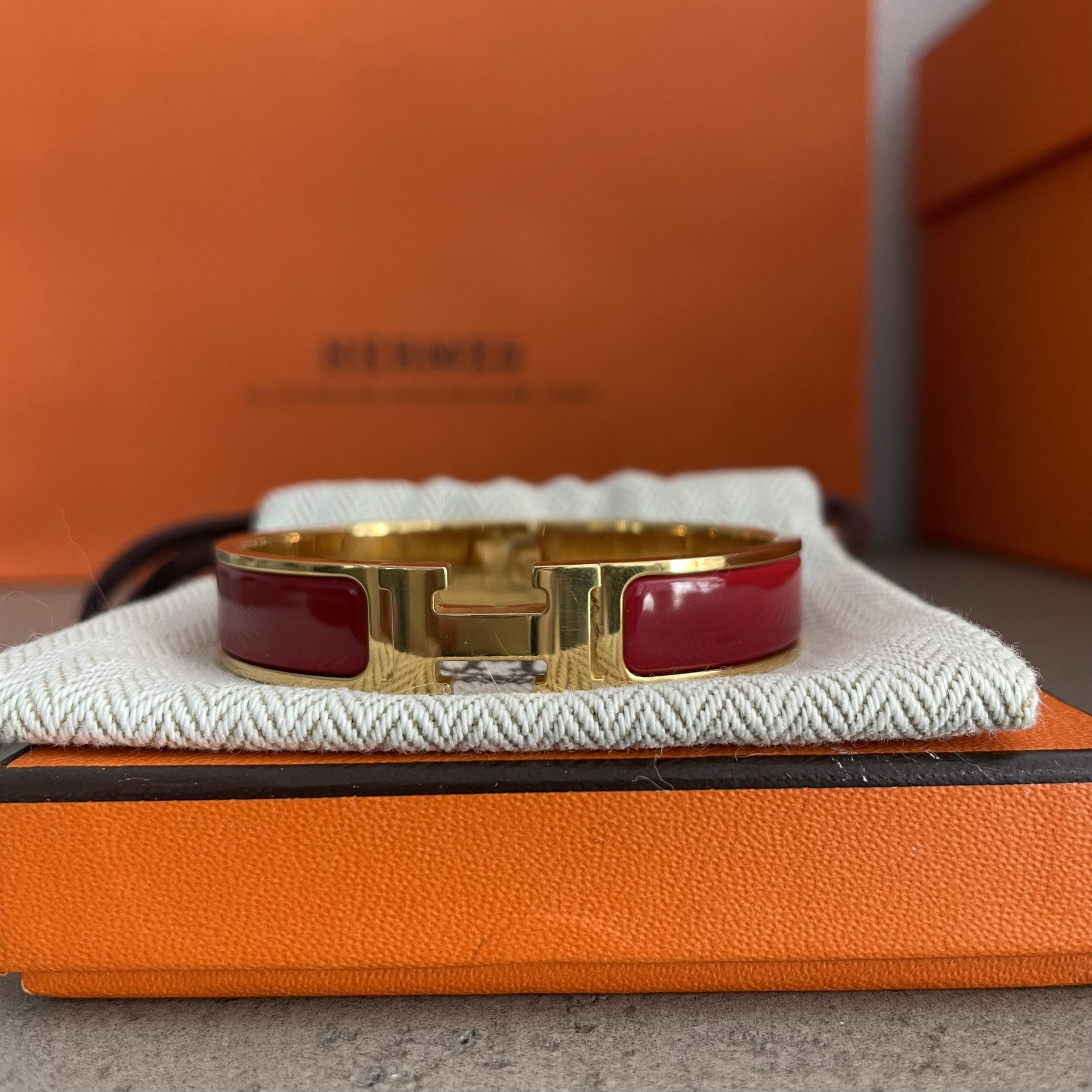 Authentic Hermes Clic h Bracelet