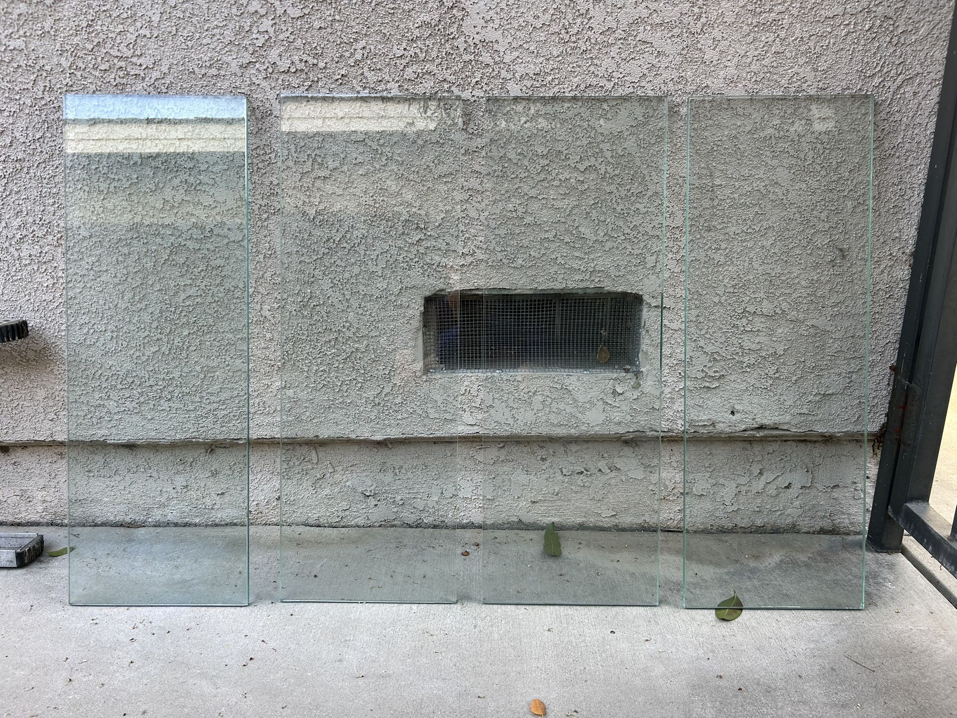3/8 Inch and 1/2 Inch Glass Pane Cabinet Shelves 