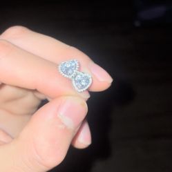 Diamond Heart Earrings 
