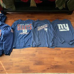 Boys NY Giants Shirts Small Xl
