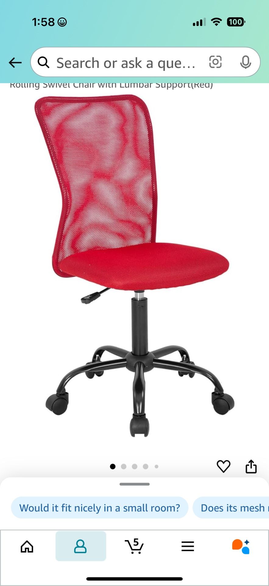 Red Task Computer Chair Us S