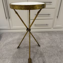 Marble Arrow Side Table