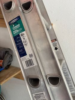 Werner 16ft Aluminum Extension Ladder 225lb