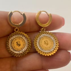 New Gold Plated Earrings 