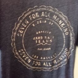 7: For All Mankind Men's S/S T-shirt Large