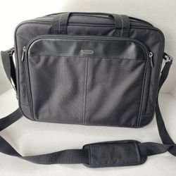 Targus Classic Slim Laptop Bag - Ergonomic Briefcase and Messenger Bag - Spacious Foam Padded for Laptops and Under

