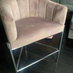 Blush Pink Counterstool Chairs 