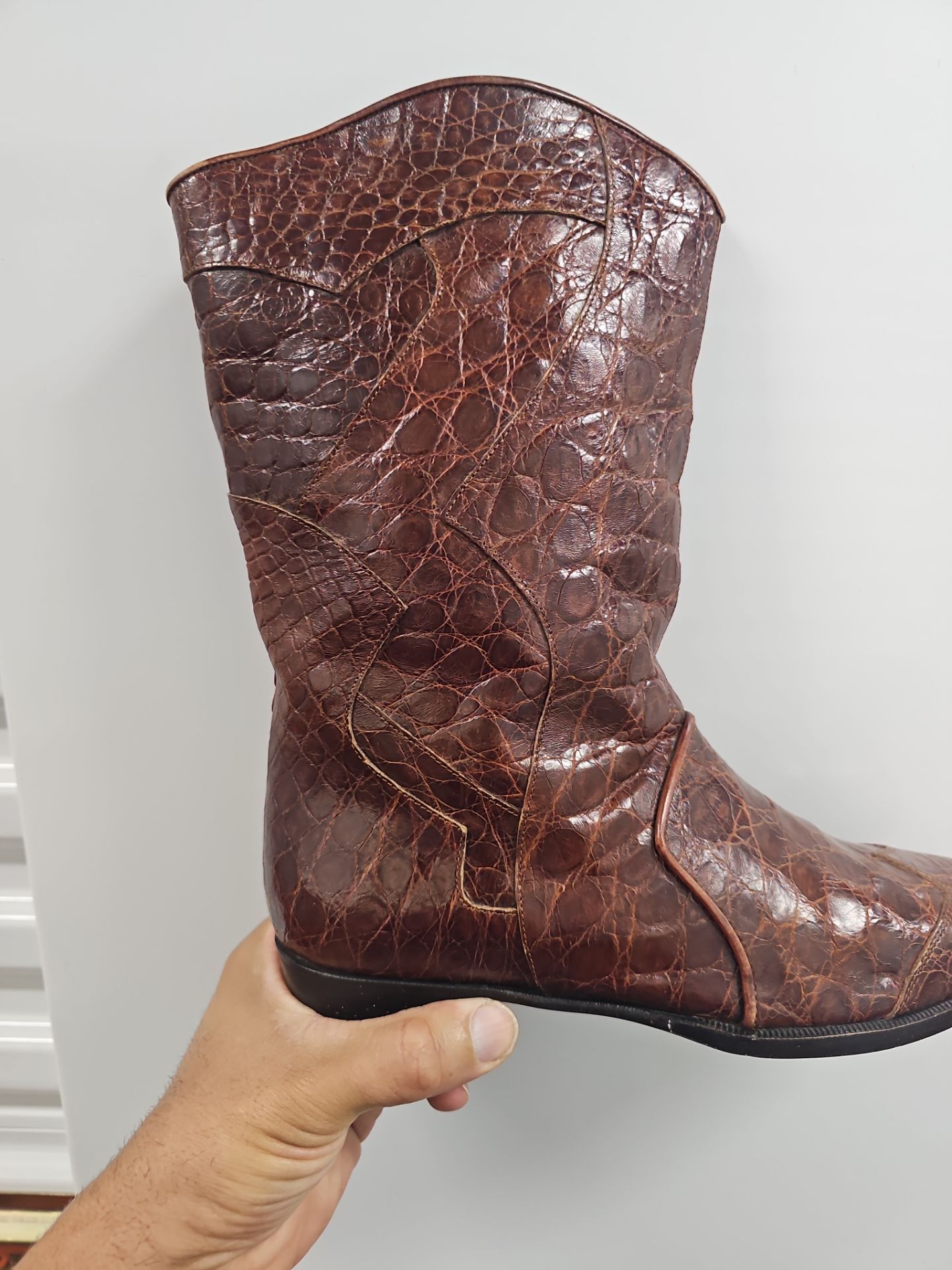 Genuine Alligator Italian Boots