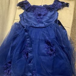 Blue Dress 9yr - 10yr Old