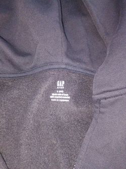 Gap Kids L (10) black zip up hoodie