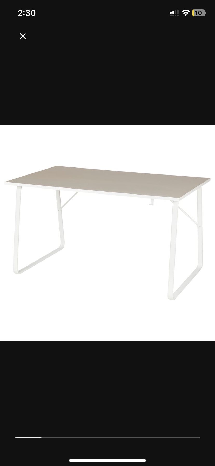 IKEA HUVUDSPELARE desk white