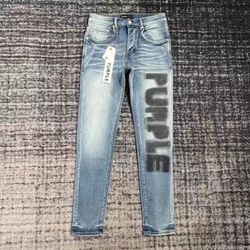 Purple jeans