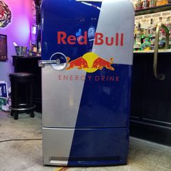 Fridge, Refrigerator, Red Bull