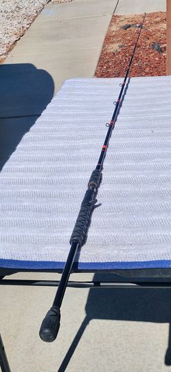 Custom built united composite casting rod 10-30lb in excellent condition with fuji guide. Excellent swim bait rod. $150