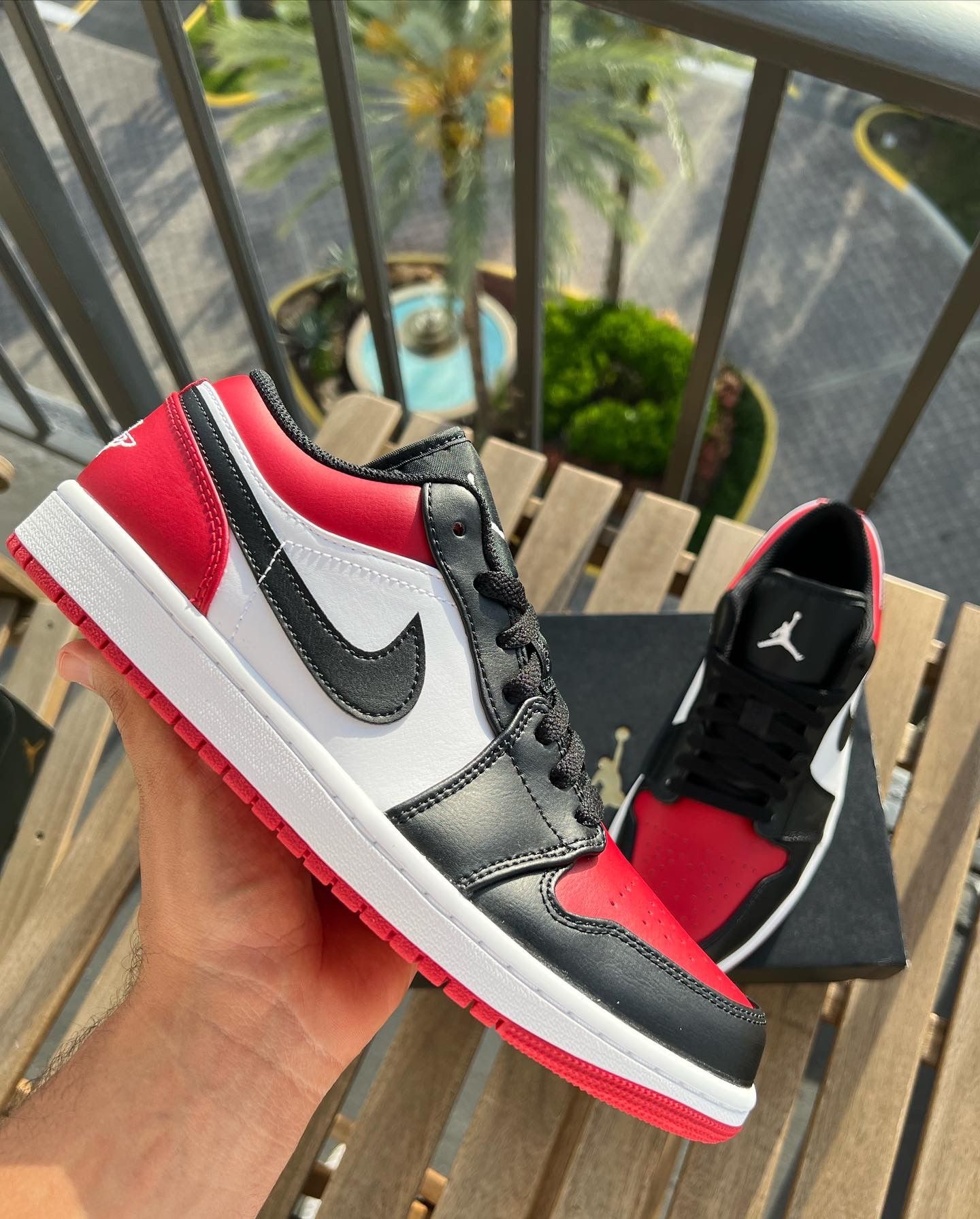 Jordan 1 Low Bred Toe Size 6.5 And Size 10