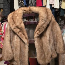 Vintage Mink Fur Capelet or Stole