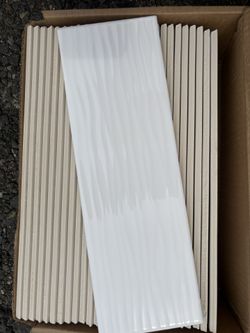 American Olean Urban Canvas Ice White 4x12 Gloss Wall Tile - 29 Boxes Available