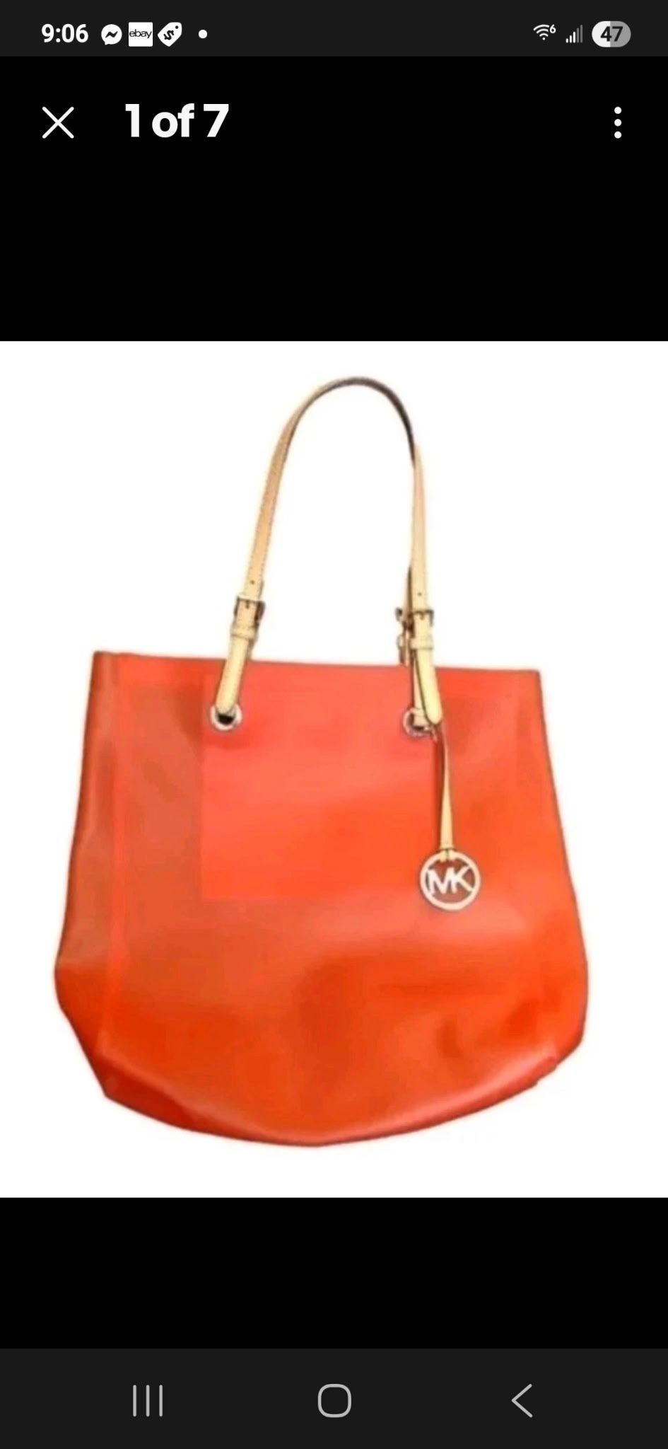 Michael Kors Handbag Jelly Orange PVC Shoulder Bag