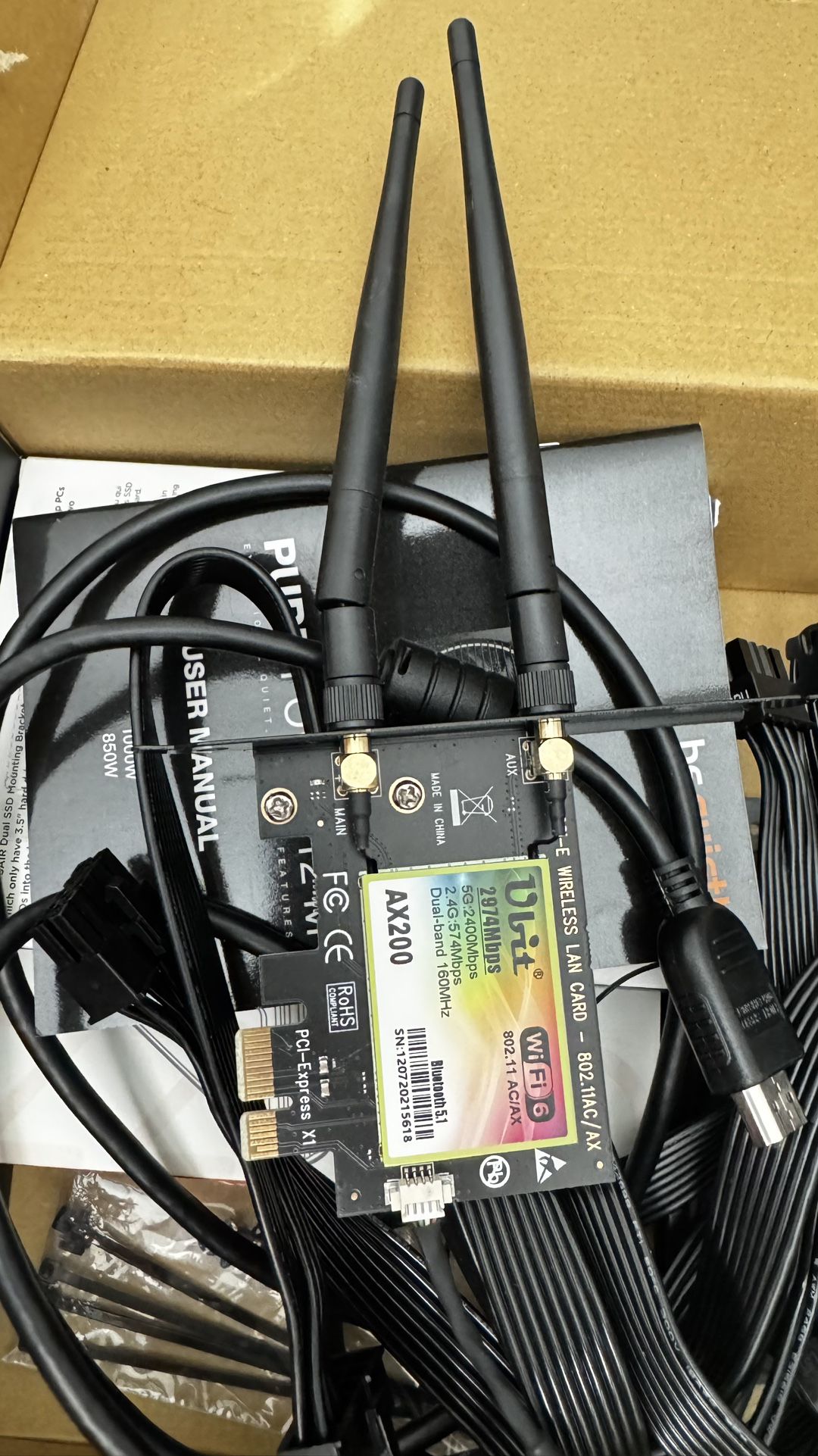 Gamdia case, kratos 550W, MSI RTX 1660 Ti, And Wifi 6 Receiver