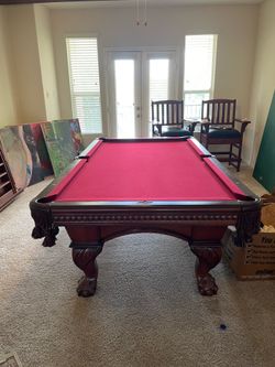 New American heritage pool table and ping-pong table