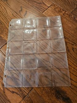 Coin collection storage sleeves