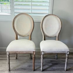 2 Restoration Hardware Dining Chairs