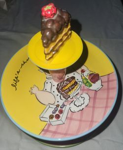 Vintage Mud Pie Serving Dish