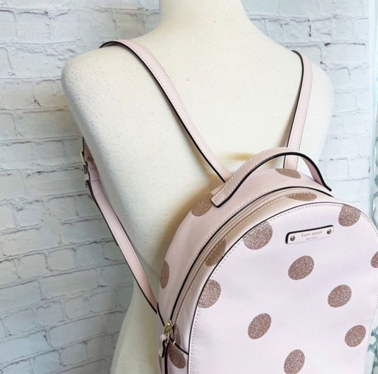 Kate Spade Haven Lane Sammi Backpack WKRU4790 Pink Glitter  display picture 2