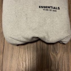 gray essentials hoodie