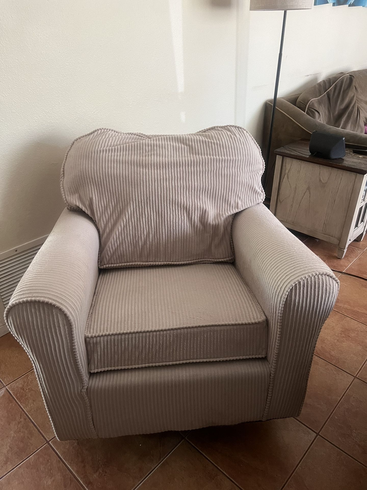 Comfy Upholstered Glider Chair