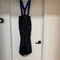 Youth Ski Pants with straps shoulder M 10/12 years
