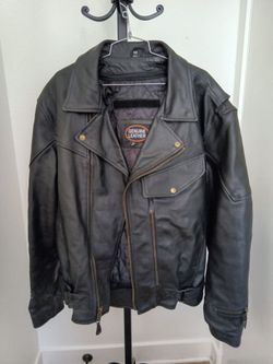 Genuine Leather Moto Jacket Size 48