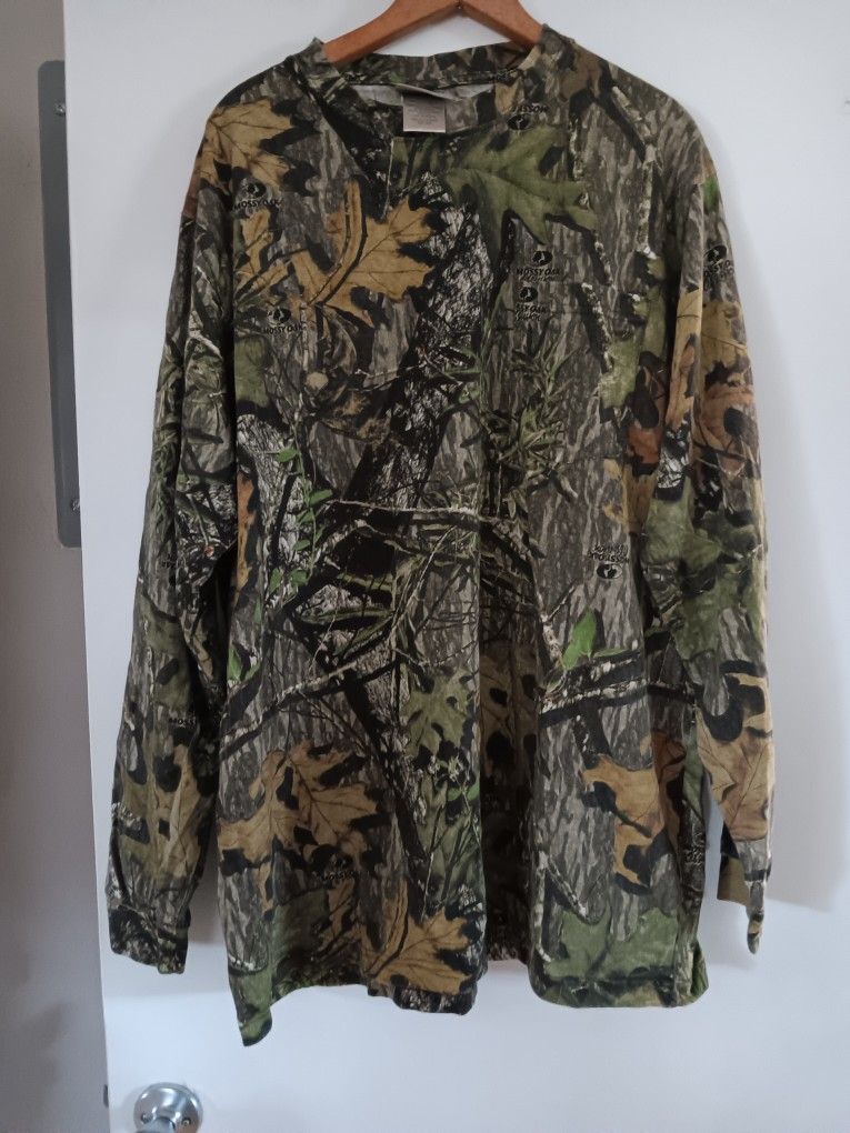 Vintage Mossy Oak Field Staft Camouflage Tshirt 2xl