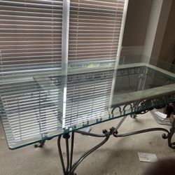 Beautiful Glass Dinner Table