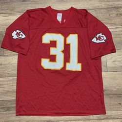 Vintage Kansas City Chiefs NFL Team Apparel Priest Holmes #31 Jersey Mens XL