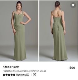 Sage Green Formal Dress