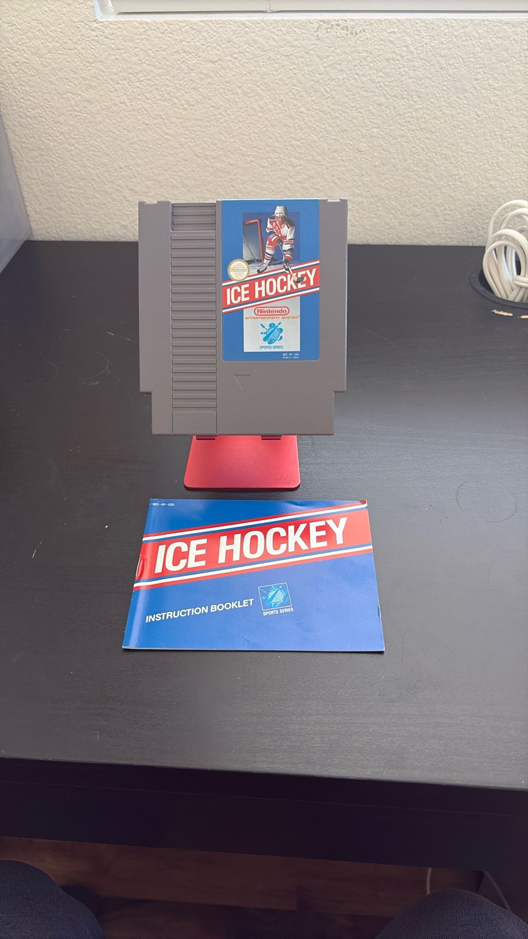 Original Nintendo (NES) Game Ice Hockey With Instruction Booklet