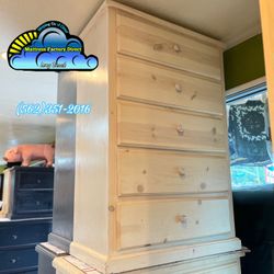 Five Drawer Whitewash Cajonera Comoda Mueble Nuevo 