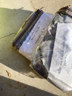 84’pair of grey curtains