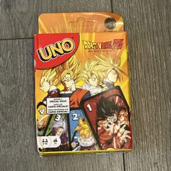 Brand New Dragon Ball Z UNO Cards