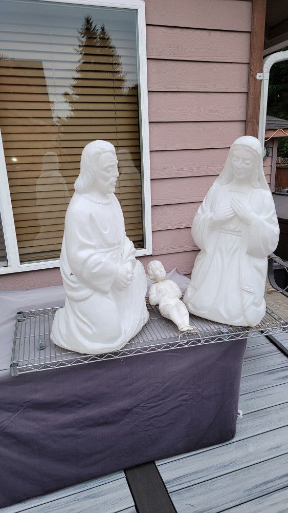 Outdoor nativity scene