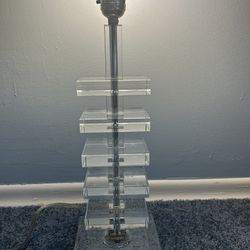 Vintage Stacked Glass, Modern Lamp